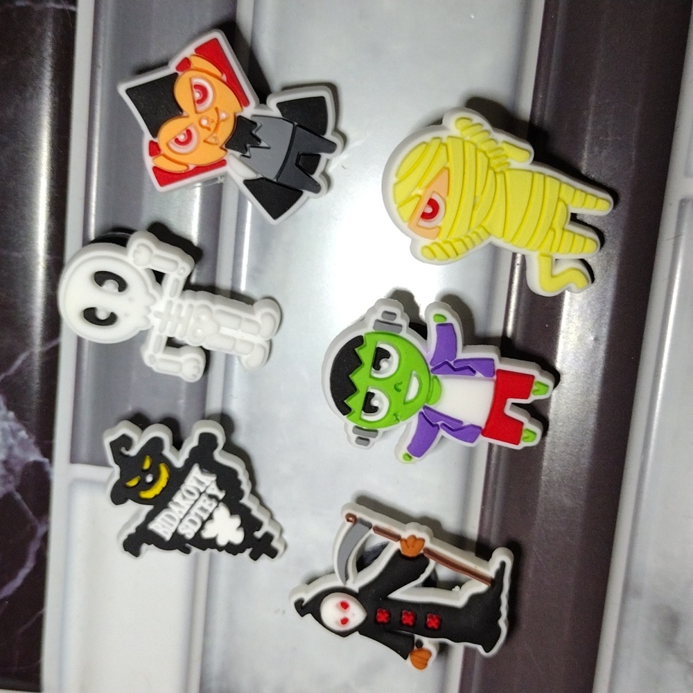 Halloween Ghouls Shoe Charms Set of 6 NEW